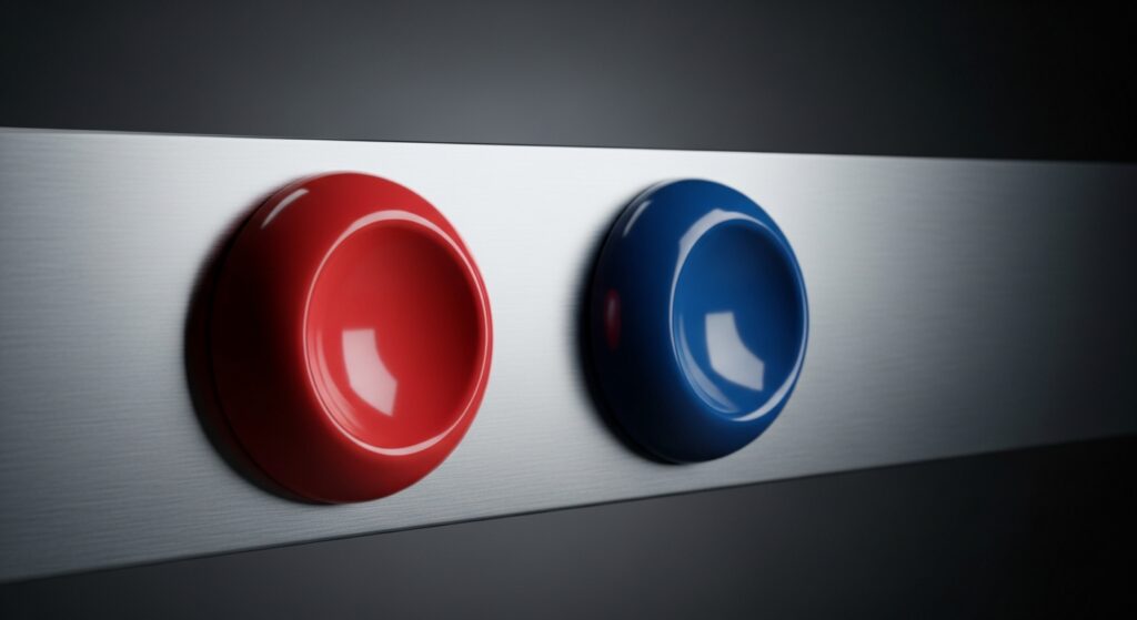 Red Button or Blue: A Coordination Trap Dressed as a Morality Test