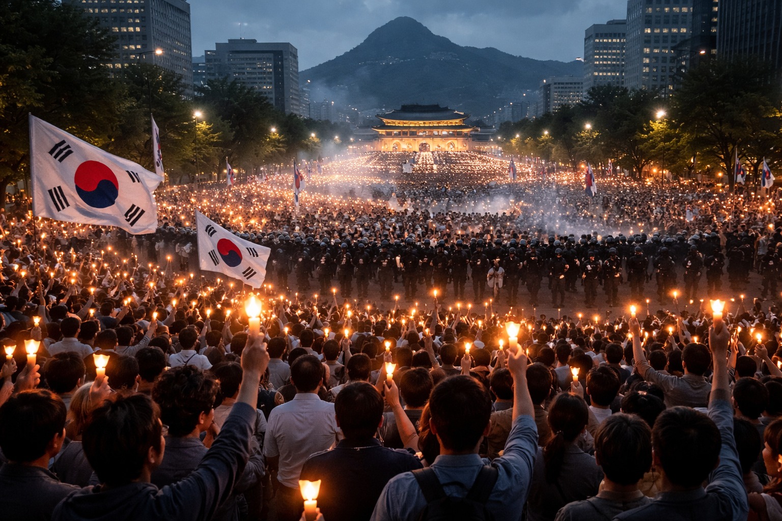 The Struggles of South Korean Democracy